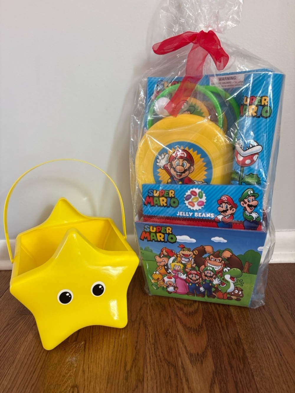 Super Mario Gift Basket 🎁⭐ – Candy, Frisbee , Toys & More (Perfect Kids Gift!)
